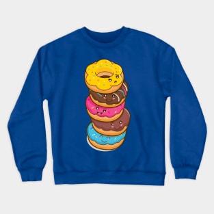 Cute Stack of Doughnuts Crewneck Sweatshirt